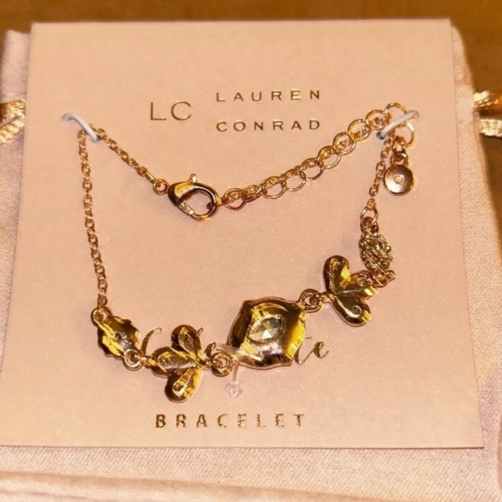 LC Lauren Conrad Gold Dainty Chain Bracelet